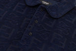 Textured Monogram Terry Polo Shirt