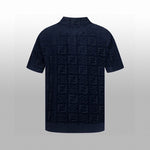 Textured Monogram Terry Polo Shirt