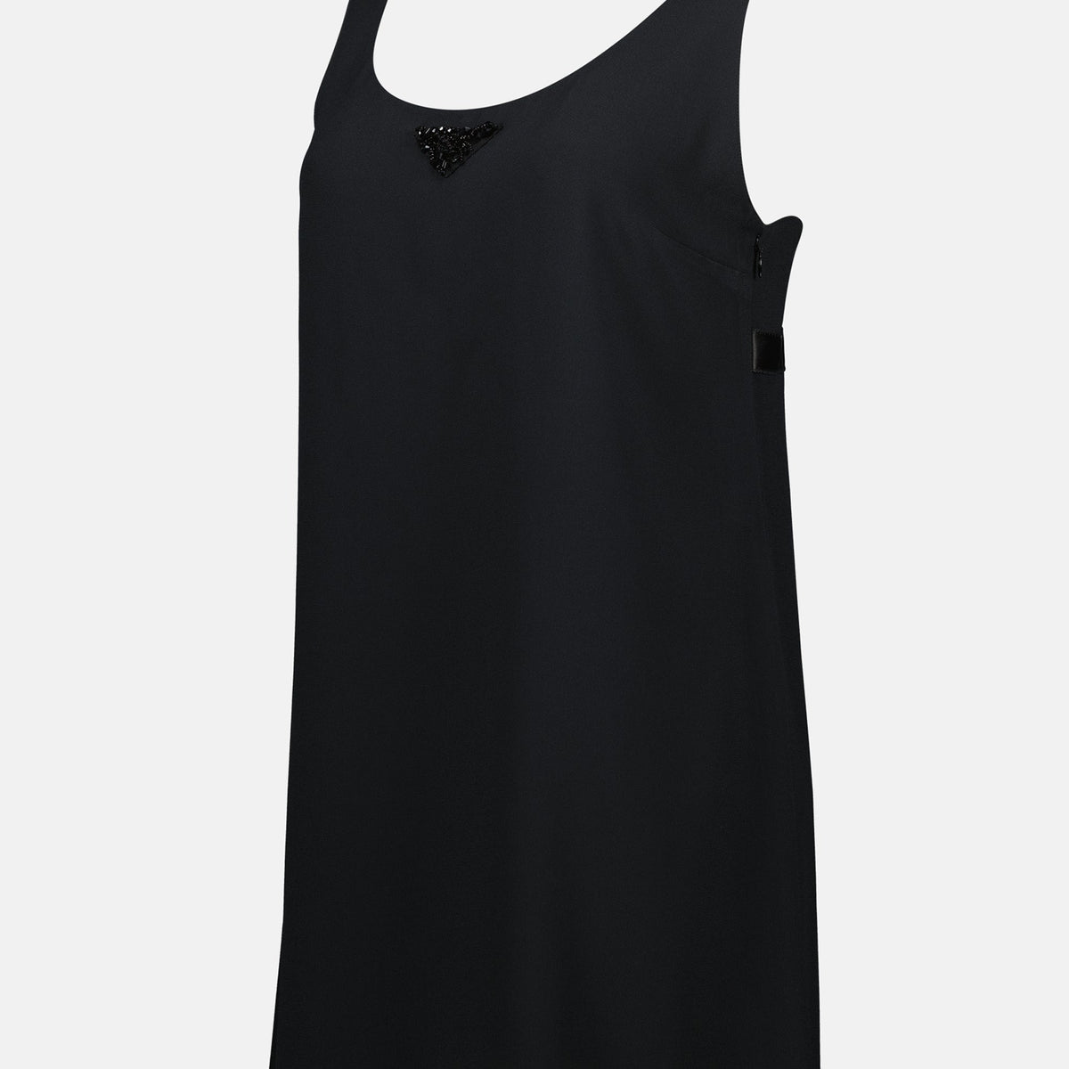 Sleeveless Ribbon-Tie Shift Dress