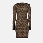 Monogram Knit Bodycon Dress