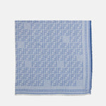Logo Jacquard Scarf– Light Blue