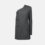 Asymmetric Double-Breasted Tailored Dress