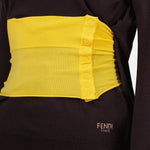 Color-Block Turtleneck Knit Top