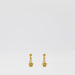 Medusa Drop Earrings with Crystal Bar