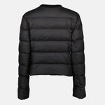 Cropped Down Jacket with Gold Zip