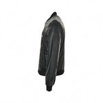 Reversible Leather & Nylon Bomber Jacket