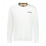 'Jayson' Check Long Sleeve T-Shirt - White