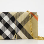 Check Chain Mini Wallet Bag