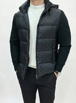 Monogram Hybrid Knit & Puffer Jacket