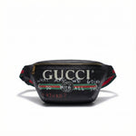 Logo Graffiti Leather Belt Bag
