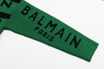 Striped Logo Intarsia Crewneck - Green