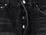 Hollywood Distressed Black Denim Jeans