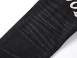 Hollywood Distressed Black Denim Jeans
