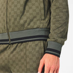 GG Military Monogram Zip Tracksuit Top