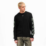 Diagonal Arrow Crew Neck Jumper