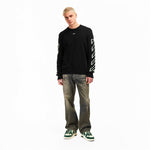 Diagonal Arrow Crew Neck Jumper