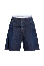 Men’s Navy Blue Denim Shorts