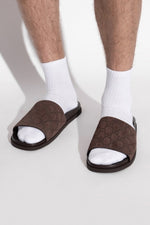 Brown Slides with monogram