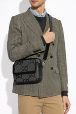 Grey Jumbo GG Small Shoulder Bag