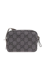 Grey Monogrammed Shoulder Bag