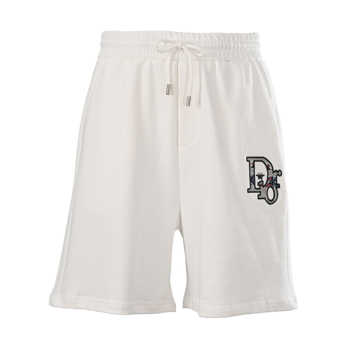 White Logo Shorts