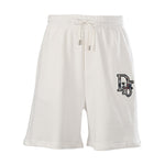 White Logo Shorts