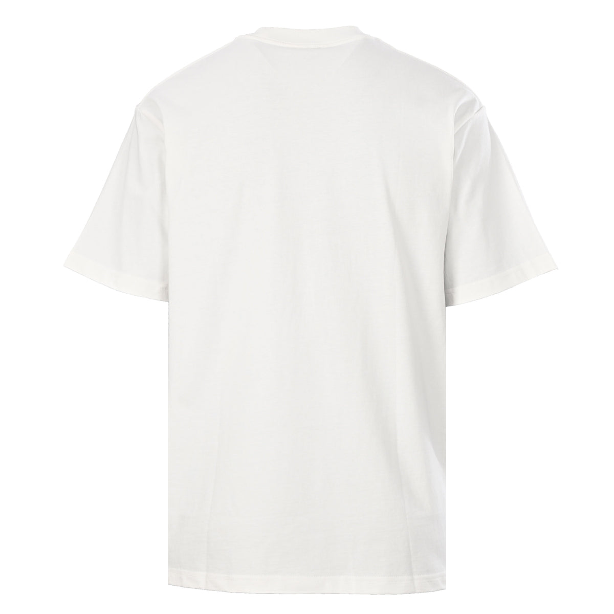 White T-Shirt with Blue Logo