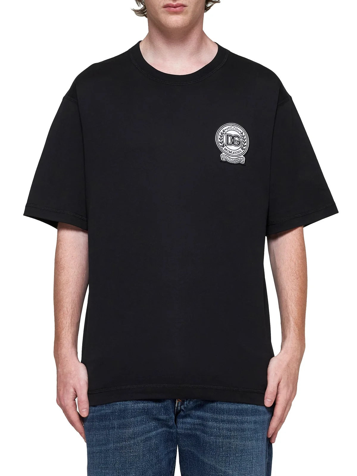 Logo Patch Crewneck T-Shirt