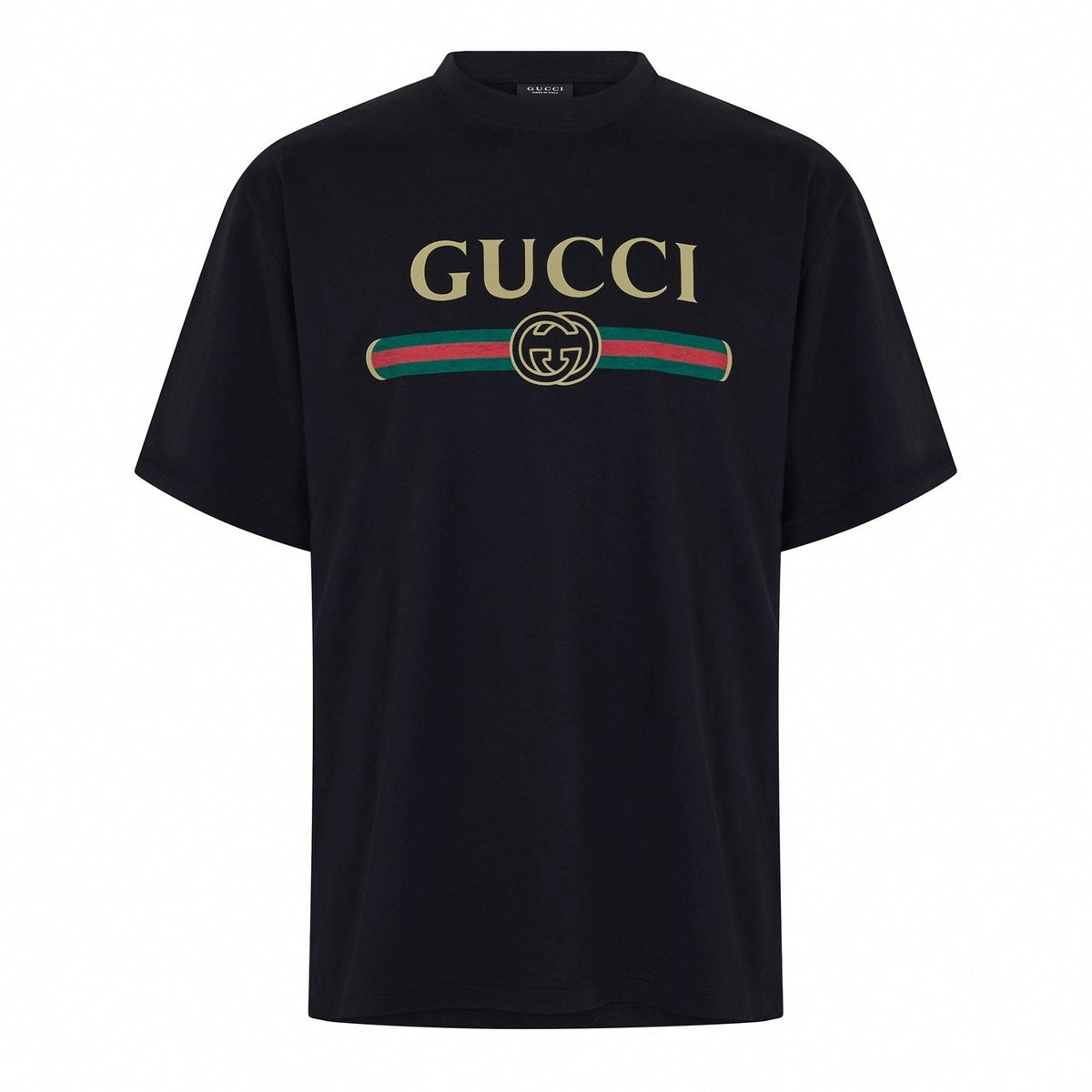 Logo Web Stripe Cotton T-Shirt