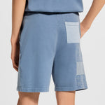 LV Knitted Patchwork Denim Shorts