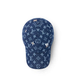 LV Monogram Flower Denim Cap