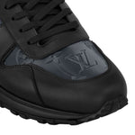 Run Away Sneaker – Black Iridescent Monogram