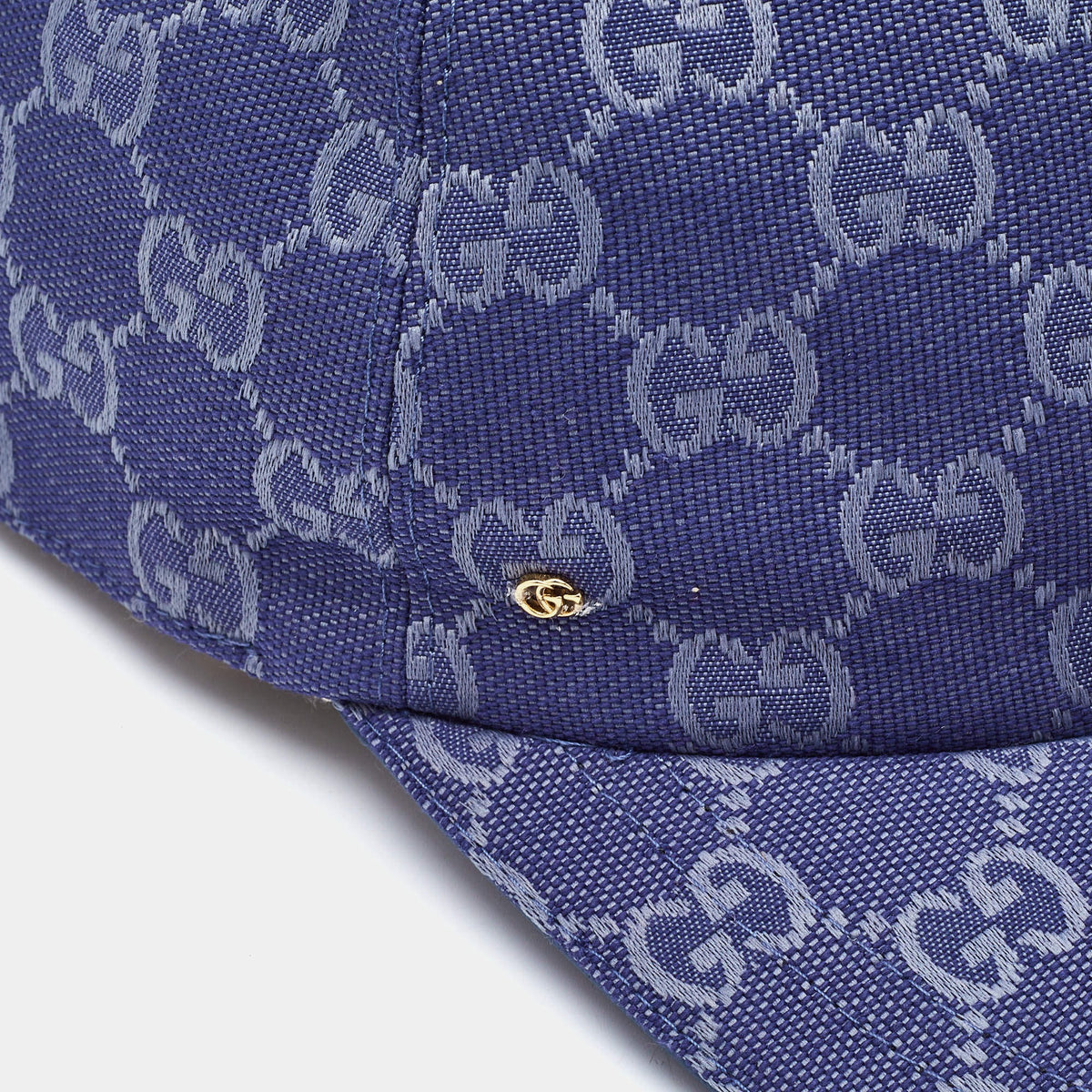Blue GG Canvas Baseball Cap