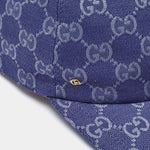 Blue GG Canvas Baseball Cap