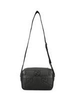 Jumbo Leather Crossbody Bag Black