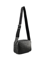 Jumbo Leather Crossbody Bag Black