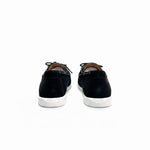 Oblique Canvas Deck Shoe with Suede Trim