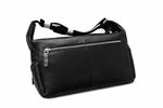 Soho Leather Crossbody Shoulder Bag (Black)