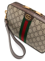 Supreme Web Stripe Crossbody Bag (Beige/Ebony)