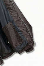 GG Jacquard Hooded Windbreaker Jacket – Brown