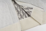 Signature Zip-Up Hoodie in Ivory with Dior Oblique Lining
