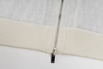 Signature Zip-Up Hoodie in Ivory with Dior Oblique Lining