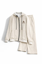 Ivory Heritage Zip Hoodie & Jogger Set