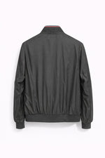 Classic Nylon Bomber Jacket – Graphite Grey
