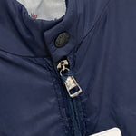 Classic Nylon Bomber Jacket – Navy Blue