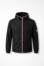 Hooded Nylon Jacket – Black