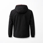 Hooded Nylon Jacket – Black
