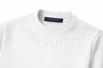 LV Tonal Logo Crewneck Sweatshirt – White