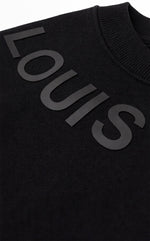 LV Tonal Logo Crewneck Sweatshirt – Black