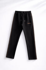Signature Track Jacket & Joggers Set – Black with Contrast Piping